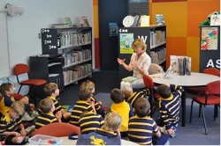 Storytime with Nicky Bakonyi at the Edyvean Library at The Scots College Storytime with Nicky Bakonyi at the Edyvean Library at The Scots College
